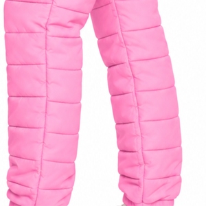 Women's Quilted Puffer Trousers Streetwear Pants Design Full Length <b>Padded</b> Style Drawstring Casual Winter Custom Made Trousers - Product Image 6