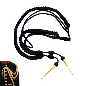 Gold <b>Braided</b> Metallic <b>Cord</b> With Brass Tips For Garment Use Classical Strand Aiguillette - Product Image 6