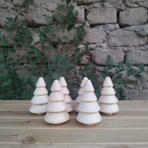Wooden <b>Christmas</b> <b>Tree</b> Decor <b>Tabletop</b> Minimalist Handmade Winter Home Decoration Triangle Shape Plant Theme 1PC - Product Image 5