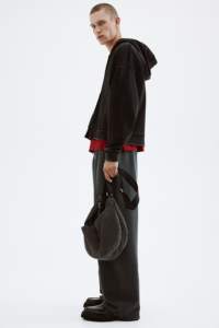 Sudadera con capucha para hombre, estilo oversize, de algodón grueso y forro polar, estilo urbano. - Product Image 3