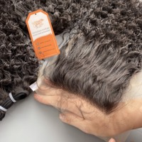 Extensiones de Cabello Virgen Vietnamita Rizado Birmano Grado 12A, Paquetes de Cabello Humano Remy Sin Procesar de 32 Pulgadas, Doble Trama a Máquina, 100g