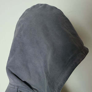 Sweat-shirt à capuche gris pour homme, coupe classique, couleur unie, décontracté, en molleton de coton, pour l'hiver, avec impression numérique brodée - Product Image 2