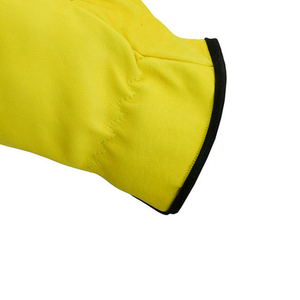 Industrial Work <b>Gloves</b> Comfortable Leather Cotton Fabric Garden Construction Made Polyester Adjustable - Product Image 2