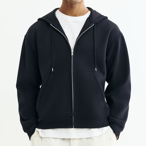 Men Luxury Custom <b>Zip</b> up <b>Hoodie</b> Oversized Heavy Weight Streetwear Cotton High Quality Blank <b>Zip</b> up <b>Pocket</b> Design Autumn Wear - Product Image 3