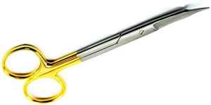 Tijeras Quirúrgicas Profesionales de Alta Calidad, 3 Piezas, Acero Inoxidable Alemán Fox, Curvadas TC, 13 cm, Super Corte Dental, Veterinarias - Product Image 4