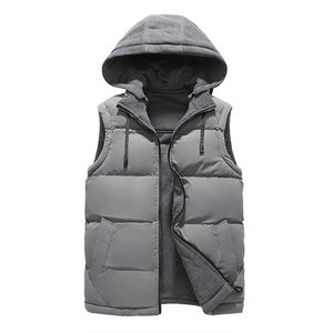 Chaleco Acolchado de Moda de Alta Calidad con Capucha para Hombre, Chaqueta Bomber sin Mangas, Entrega Rápida - Product Image 4