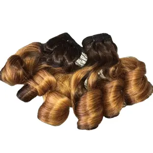 Paquets de cheveux gonflables de luxe de la meilleure qualité Extensions de cheveux humains vierges non traités à double tirage 100% - Product Image 1