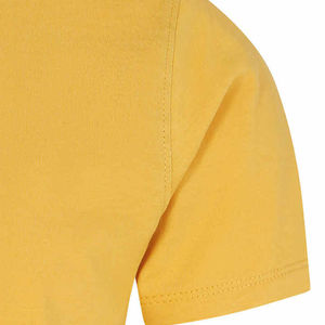 Men's Color Blocked 100% Cotton Custom T-Shirt O-Neck Short Sleeve Regular Fit Casual Woven Navy <b>White</b> Yellow Solid Design - Product Image 5