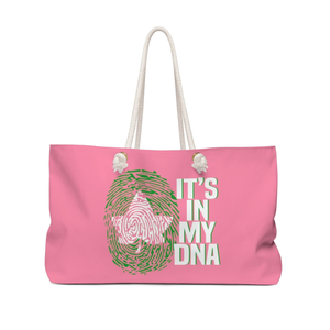 Bolsa de Viaje AKA Its In My DNA, Rosa, Verde y Blanca, Bolsa de Viaje AKA, Bolsa de Gran Capacidad para Pasar la Noche, Bolsa de Regalo Greek Life - Product Image 6
