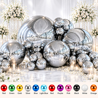 Boule miroir géante personnalisée, sphère gonflable en PVC réfléchissante, ballon brillant gonflable pour la décoration de fêtes de Noël, de mariages et d'événements