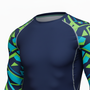 Custom Sublimated Jiu Jitsu Rashguard Long Sleeve MMA BJJ Compression Shirt with <b>Surf</b> Logo Wholesale MMA Fighting Shirt for Men - Product Image 4