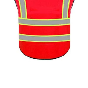 เสื้อกั๊กนิรภัยสีเหลืองสะท้อนแสง ANSI Class 3 Type R สำหรับฤดูร้อน แบบลำลอง ระบายอากาศได้ดี ผลิตจากโพลีเอสเตอร์ตาข่าย ปิดด้วยเข็มขัด มีช่องด้านใน 2 ช่อง - Product Image 5