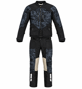 Combinaison textile noire respirante imprimée GS Rallye BW Motorrad unisexe, Cordura 3 couches, touring/tout-terrain, 4 saisons, imperméable - Product Image 1