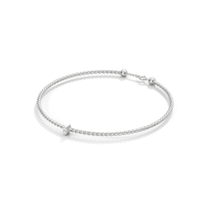 Lab Grown Diamond Chain <b>Bracelet</b> Silver Tone Twisted Link <b>Bangle</b> Marquise Stone Adjustable Jewelry for Women - Product Image 2