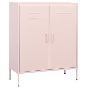 Armadietto di stoccaggio in acciaio rosa 31.5 "x 13.8" x 40 "per l'organizzazione di File - Product Image 1