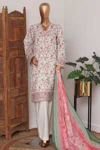 Trajes de Shalwar Kameez para Mujer, Diseño de Shalwar Kameez de Algodón/Lawn, Trajes Bordados de Algodón/Lawn, Salwar Kameez Pakistaní - Product Image 6