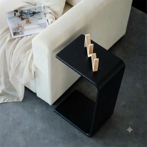 โต๊ะกาแฟสีดำรูปตัว C สไตล์โมเดิร์นสำหรับตกแต่งห้องนั่งเล่น - Product Image 3