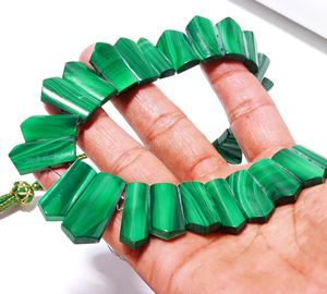 Elegant Malachite Beaded <b>Necklace</b> For Women Handmade <b>Statement</b> Jewelry Natural Malachite Choker <b>Necklace</b> Healing Crystal Jewelry - Product Image 4