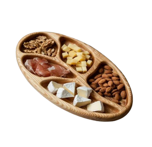 Plateau en bois pour fruits secs, élégant centre de table, plat décoratif pour la maison, pièce unique, pour le Ramadan - Product Image 3