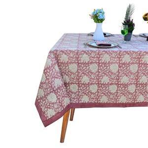 Juego de Manteles de Algodón de Primera Calidad Hechos a Mano, con Estampado Floral Moderno para Todas las Temporadas, Personalizables y Lavables - Product Image 1