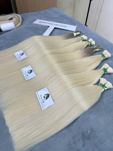 ผมต่อเวียดนามแท้ 100% เกรด 12A คุณภาพสูง แบบตรง # ผู้จำหน่ายผมแท้ 100% สี 613 แบบไม่ผ่านการแปรรูป - Product Image 1