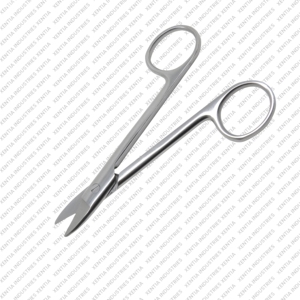 Ciseaux dentaires pour couronnes 4,5 pouces, ciseaux orthodontiques droits pour couper les fils, instrument chirurgical en acier inoxydable, certifié CE OEM - Product Image 2