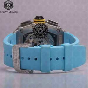 Montre de Luxe Charm_Jewells en Acier Inoxydable, Boîtier 40mm, Cadran Analogique, Verre Saphir, Lumineuse, Mécanique, Étanche 10 ATM, pour Homme Tendance - Product Image 2