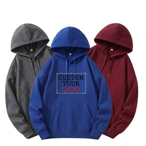 Sweat-shirts à capuche en gros, personnalisables avec logo, vierges, en molleton 350 GSM, impression par transfert, colorés, unisexe, pour hommes - Product Image 1