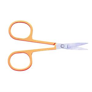 Ciseaux de manucure en acier inoxydable, lame tranchante, manche en plastique, trou rond, style simple, pour soins des ongles, outils de beauté pour adultes - Product Image 3