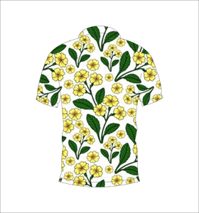 เสื้อโปโลลายดอกเลมอนแบบกำหนดเอง เสื้อกอล์ฟพิมพ์ลายแบบระเหิด แขนสั้น เสื้อผ้ากีฬาทีมลำลอง - Product Image 3