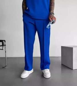 Pantalon de randonnée décontracté pour homme, mode sportive d'automne, 100% coton, léger, coupe droite - Product Image 5