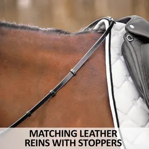 <b>Top</b> Selling Equestrian <b>Leather</b> Bridle Headstall Customizable Design 100% QC Inspected for Horse Riding Racing Wholesale Price - Product Image 6