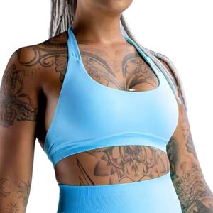 สปอร์ตบราดันทรงไร้รอยต่อระบายอากาศได้ดีของผู้หญิงสามารถถอดเปลี่ยนได้สำหรับวิ่งและไปยิมสไตล์เรียบง่าย - Product Image 6