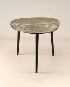 Mesa Auxiliar de Aluminio con Textura de Lujo para Sala de Estar, Decoración del Hogar, Mesa Auxiliar para Sofá y Muebles de Dormitorio a Bajo Precio - Product Image 2