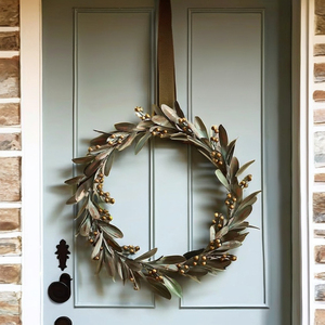 Vòng hoa trang trí với hoa & cây Sản phẩm thanh lịch để trang trí nhà - Product Image 3