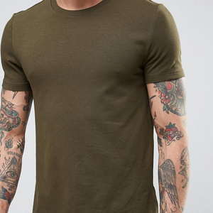T-shirt d'été personnalisé en coton peigné 180 GSM uni pour homme, séchage rapide, tissu polaire de haute qualité, vente en gros - Product Image 2