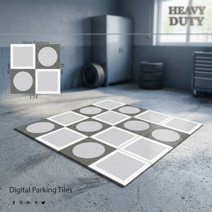 Carreaux de sol en porcelaine robustes 40x40cm pour extérieur - Carreaux antidérapants aspect granit pour usage résidentiel et commercial, salle de bain, garantie 4 ans - Product Image 4