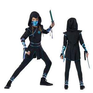 Disfraz de Ninja para Niños, Uniforme de Artes Marciales, Traje de Shinobi para Halloween, Cosplay, Fiesta, Disfraz de Guerrero para Niños y Niñas - Product Image 6