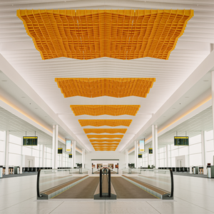 Deflectores de techo acústicos de poliéster de fieltro de diseño moderno, deflectores de techo acústicos PET para sala de estar, <span class=keywords><strong>Hotel</strong></span>, pasillo, almacén, gimnasio - Product Image 6