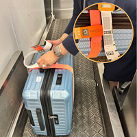 Étiquettes de bagages aériens thermiques directes anti-déchirure, autocollantes, imprimées avec code-barres, en matériau synthétique durable, 18x2,2 pouces, pour usage logistique