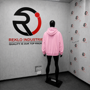 เสื้อฮู้ดซิปสีชมพูทรงโอเวอร์ไซส์ ระบายอากาศได้ดี พร้อมลายกราฟิกกากบาทแบบนามธรรม ผ้าฝ้ายถักลายจุดสไตล์ลำลองสำหรับฤดูใบไม้ร่วง - Product Image 4