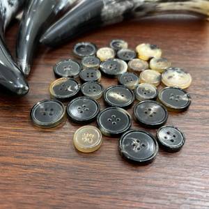 Handmade Natural Horn Buttons Sustainable Fashion Accessories Horn Polished Buttons by Curio Craft - Product Image 5