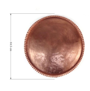 Traditional Pure <b>Copper</b> Plate for Dining <b>Table</b> Hand Hammered <b>Copper</b> Thali Set Piece <b>Copper</b> Dinnerware for Healthy Eating & Yoga - Product Image 5