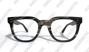 Montures de lunettes de lecture optiques vintage en acétate gris légères à monture complète de forme rectangulaire pour adultes unisexes - Product Image 1