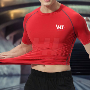 T-shirts de sport pour hommes, coupe confortable, légers, vêtements d'entraînement, logo personnalisé, vêtements de sport, Active Motion - Product Image 3