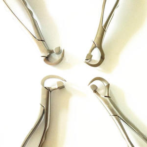 Forceps d'extraction dentaire en acier inoxydable, couleur argent et or, pour molaires inférieures et troisièmes molaires, modèle gauche - Product Image 3