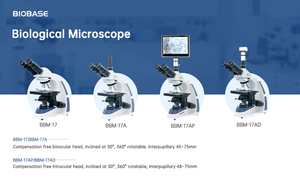 กล้องจุลทรรศน์ Biobase Good Price กำลังขยาย 380 เท่า พร้อมระบบกล้องสี รุ่น WXH-8 กล้องจุลทรรศน์พร้อมไฟ LED สำหรับห้องปฏิบัติการ - Product Image 5