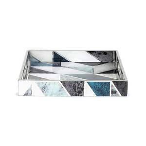 Bandeja Multiusos con Estampado de Mosaico y Recubrimiento de Esmalte, Bandeja de Madera para Servir en la Cocina o el Comedor - Product Image 3