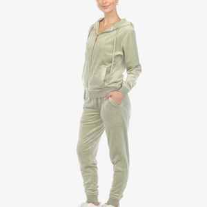 Nuevo Chándal de Terciopelo con Capucha para Mujer, Estilo Casual Vintage, Manga Larga, Corte Regular, para Invierno - Product Image 3