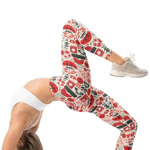 Leggings Deportivos Personalizados para Mujer, Cintura Elástica, Color Sólido, Pantalones de Yoga para Correr, Deportes, Fitness, Entrenamiento - Product Image 1